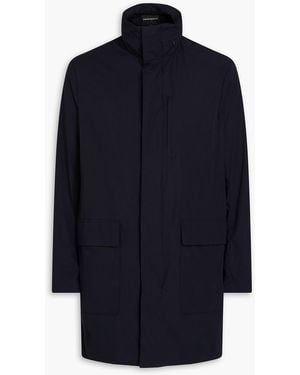 Emporio Armani Regenmantel aus shell - Blau