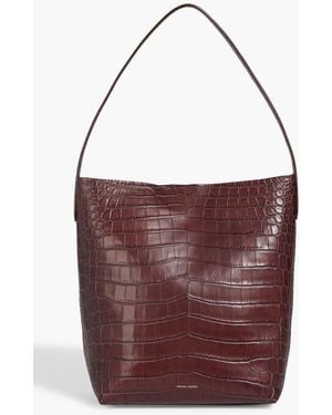 Mansur Gavriel Everyday Cabas Croc-Effect Leather Tote - Red