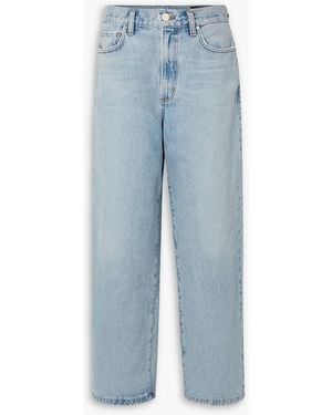 Goldsign Dixon Mid-Rise Wide-Leg Jeans - Blue
