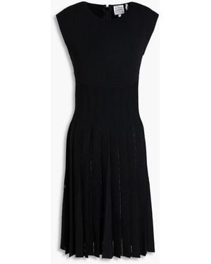 Hervé Léger Annabel Pleated Bandage Dress - Black