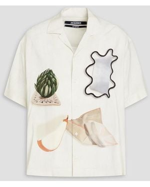 Jacquemus Jean Printed Cotton Shirt - Natural