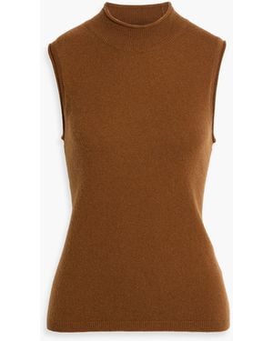 Veronica Beard Mahalia Cashmere Vest - Brown