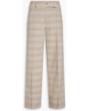 Holzweiler Checked Woven Wide-leg Trousers - White