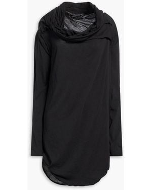 Entire studios Off-The-Shoulder Cotton-Blend Jersey Top - Black