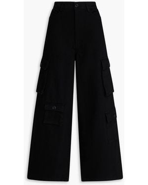 Frankie Shop Hailey High-Rise Cargo Jeans - Black