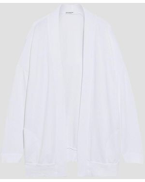 Stateside Modal-Blend Fleece Cardigan - White