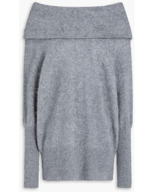 Autumn Cashmere Off-The-Shoulder Cashmere Jumper - Grey