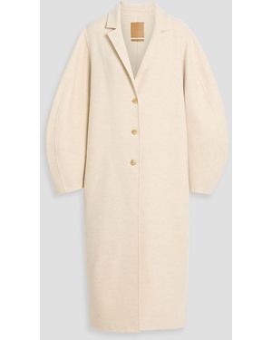 LE17SEPTEMBRE Wool-Blend Twill Coat - Natural
