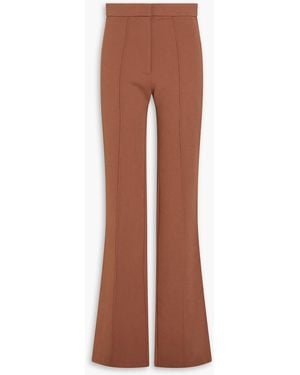 Alex Perry Aldrich Crepe Flared Pants - Brown