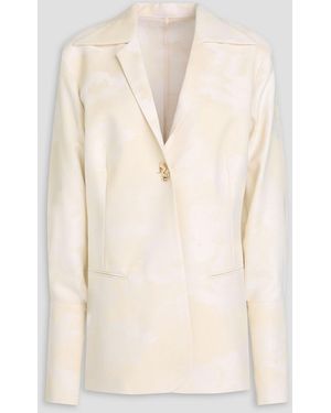 BITE STUDIOS Wool-jacquard Blazer - Natural