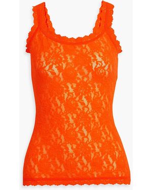 Hanky Panky Stretch-lace Camisole - Orange