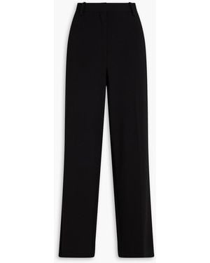 Theory Crepe Straight-Leg Trousers - Black