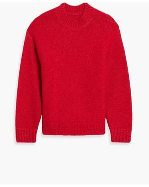 Jacquemus Intarsia Alpaca-Blend Sweater - Red