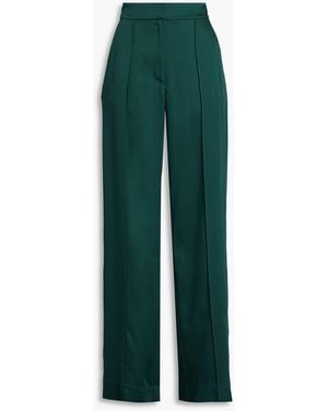 Jonathan Simkhai Kyra Satin-crepe Wide-leg Pants - Green