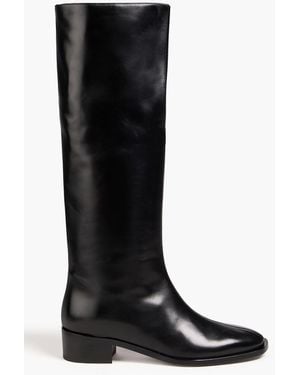 Peter Do Leather Knee Boots - Black