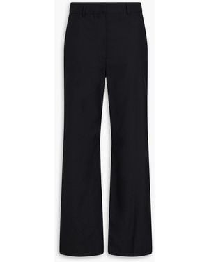 Theory Twill Straight-leg Pants - Blue