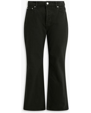 Nanushka Raiden High-Rise Bootcut Jeans - Black
