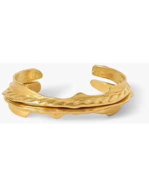 YSSO Calypso Set-Of-Two-Plated Cuffs - Metallic