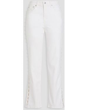 Jonathan Simkhai Hoch sitzende jeans mit geradem bein - Weiß