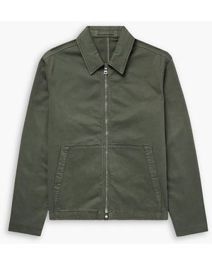MR P. Cotton-Blend Gabardine Coach Jacket - Green