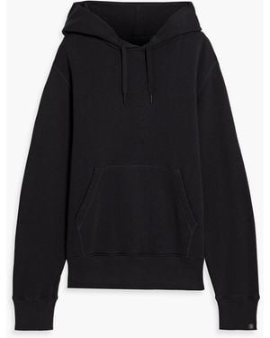 Rag & Bone Damon French Cotton-Blend Terry Hoodie - Black