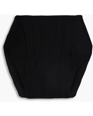Mugler Gabardine Mini Skirt - Black