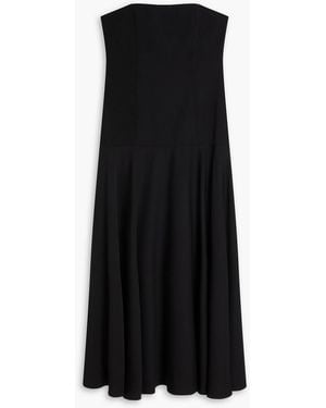 Odd Muse Strapless Satin Maxi Dress - Black
