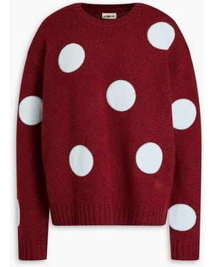 Tory Sport Polka-Dot Wool Jumper - Red