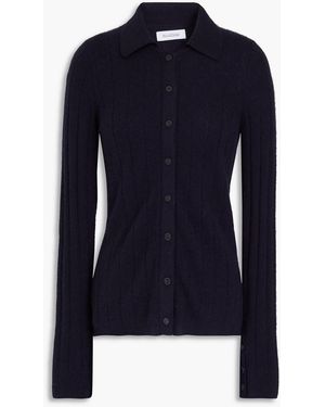 NAADAM Ribbed Cashmere Cardigan - Blue