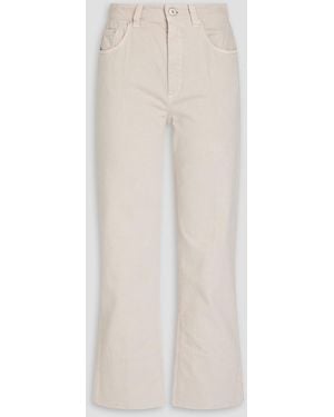 Brunello Cucinelli High-rise Flared Jeans - White
