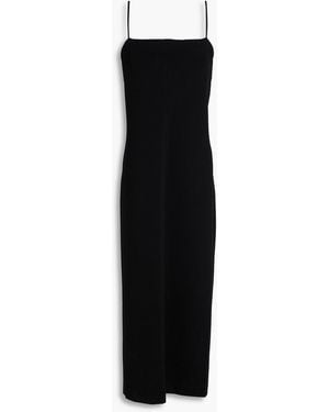A.Emery Poet Stretch-Crepe Midi Dress - Black