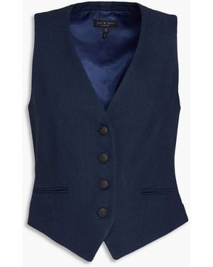 Rag & Bone Priya Twill Vest - Blue