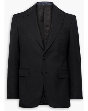 Etro Wool And Silk-Blend Jacquard Tuxedo - Black