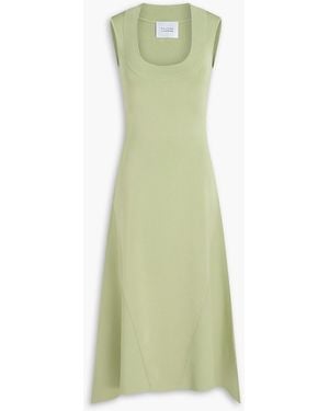 Galvan London Claudia Ponte Midi Dress - Green