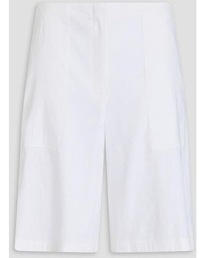 Theory Linen-Blend Shorts - White