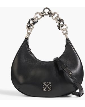 Off-White c/o Virgil Abloh Hemisphere Leather Shoulder Bag - Black