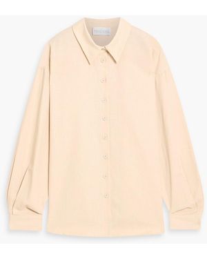 Mikael Aghal Cotton And Linen-Blend Shirt - Natural
