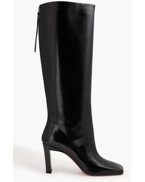 Wandler Isa Glossed Knee Boots - Black
