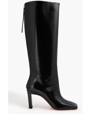 Wandler Isa Glossed Knee Boots - Black