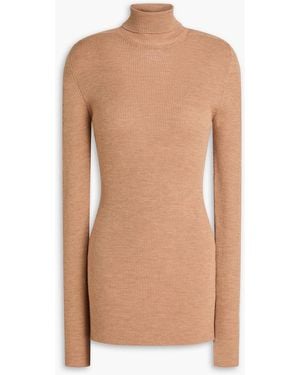 Wardrobe NYC Rollkragenpullover aus gerippter wolle - Braun