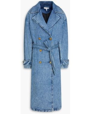 Rag & Bone Alora Denim Trench Coat - Blue