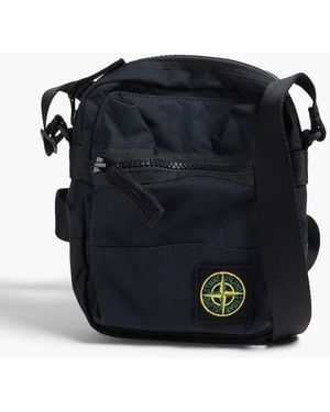 Stone Island Canvas Messenger Bag - Black