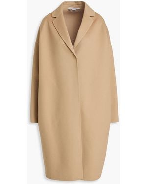 Stella McCartney Wool-felt Coat - Natural