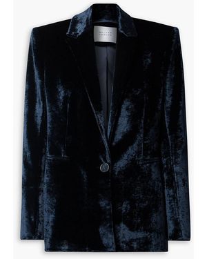 Galvan London Velvet Blazer - Black