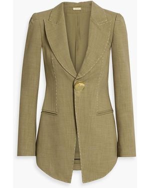 Cult Gaia Wanye Woven Blazer - Green