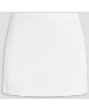 Wardrobe NYC Stretch-knit Mini Skirt - White