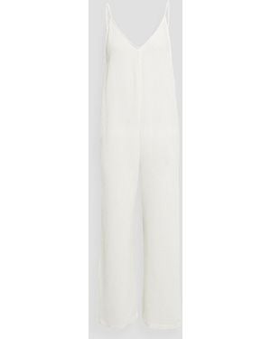 Onia Cotton-Gauze Wide-Leg Jumpsuit - White
