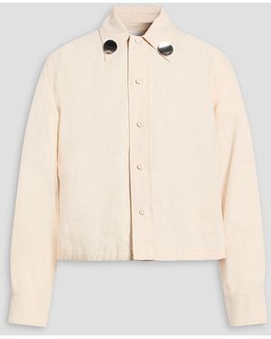 Jil Sander Embellished Linen Shirt - Natural