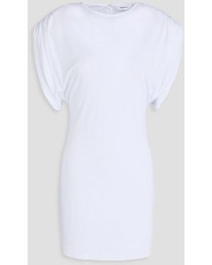 Wardrobe NYC Ruched Jersey Mini Dress - White
