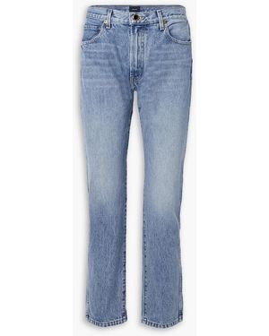 KHAITE Kyle Low-rise Straight-leg Jeans - Blue